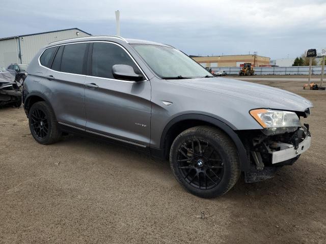 5UXWX9C51E0D37433 - 2014 BMW X3 XDRIVE28I GRAY photo 4