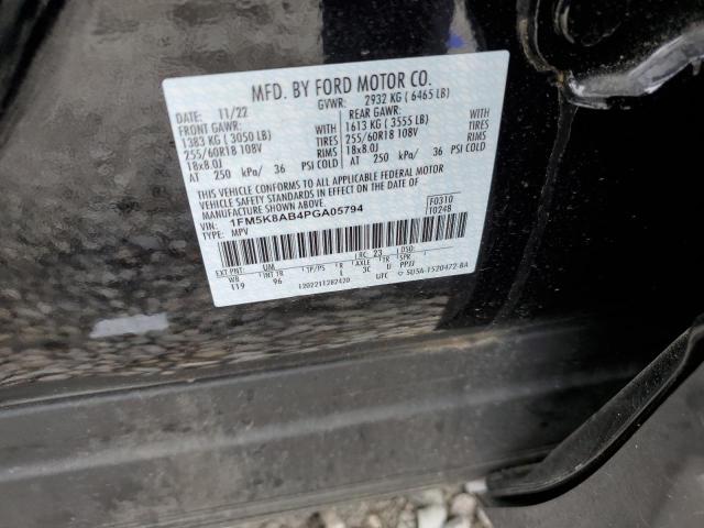 1FM5K8AB4PGA05794 - 2023 FORD EXPLORER POLICE INTERCEPTOR 黑色 照片 14