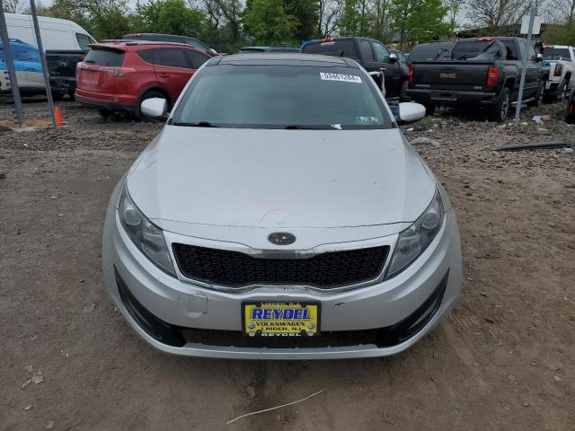 KNAGN4A79B5192377 - 2011 KIA OPTIMA EX SILVER photo 5