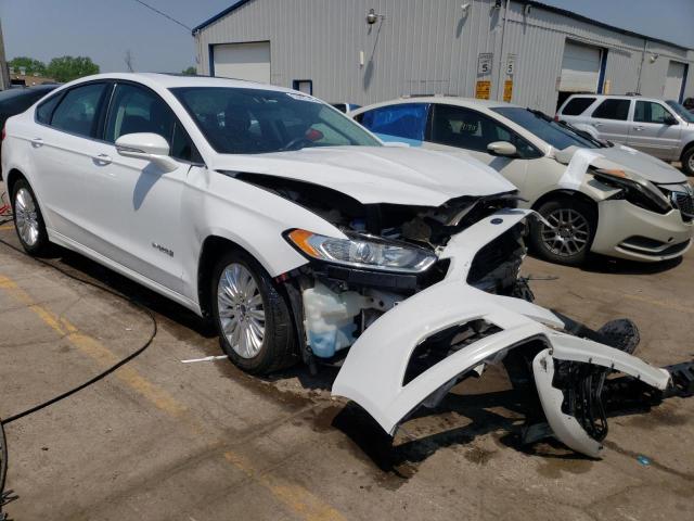 3FA6P0LU2ER174623 - 2014 FORD FUSION SE HYBRID WHITE photo 4