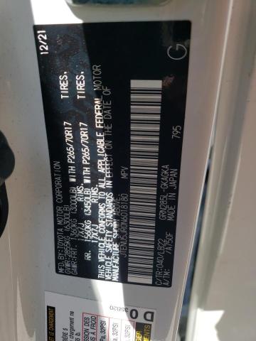 JTENU5JR0N6018180 - 2022 TOYOTA 4RUNNER SR5/SR5 PREMIUM 白色 照片 14