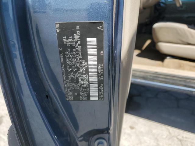 5TBBT44196S484274 - 2006 TOYOTA TUNDRA ACCESS CAB SR5 BLUE photo 12