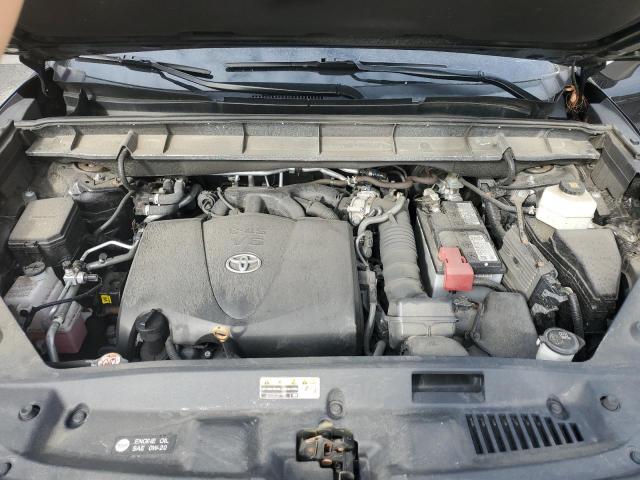 5TDGZRBH3MS108143 - 2021 TOYOTA HIGHLANDER XLE BLACK photo 12