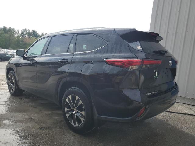 5TDGZRBH3MS108143 - 2021 TOYOTA HIGHLANDER XLE BLACK photo 2