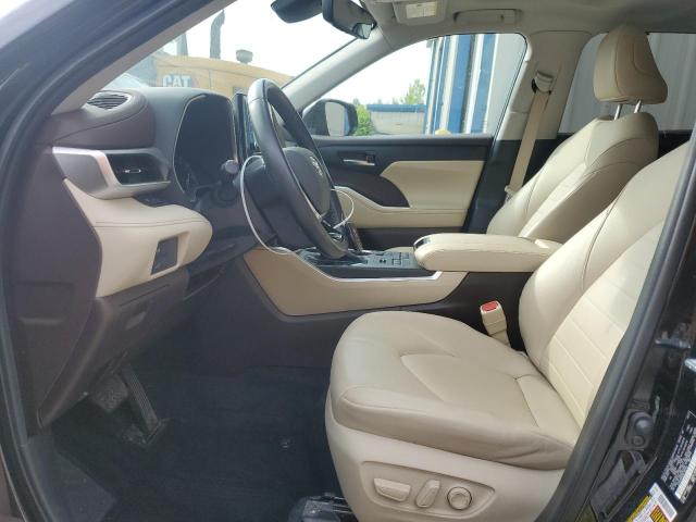 5TDGZRBH3MS108143 - 2021 TOYOTA HIGHLANDER XLE BLACK photo 7