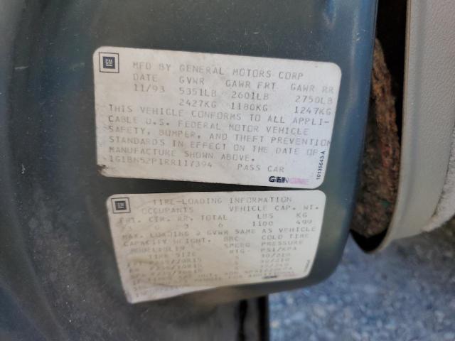 1G1BN52P1RR117394 - 1994 CHEVROLET CAPRICE CLASSIC LS 蓝色 照片 12