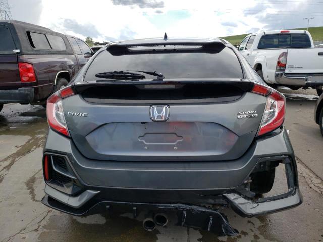 SHHFK7H91LU206433 - 2020 HONDA CIVIC SPORT TOURING GRAY photo 6