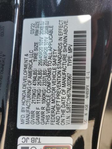 5J8TC1H67NL002967 - 2022 ACURA RDX A-SPEC BLACK photo 13