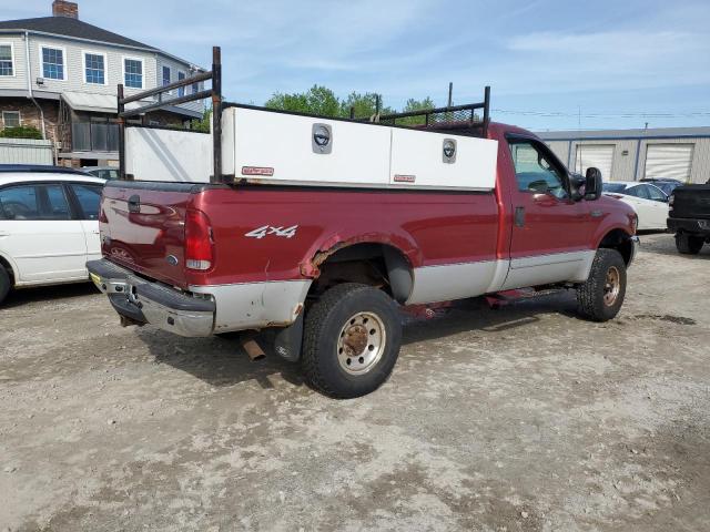 1FTSF31L72EC07752 - 2002 FORD F350 SRW SUPER DUTY MAROON photo 3