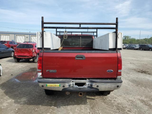 1FTSF31L72EC07752 - 2002 FORD F350 SRW SUPER DUTY MAROON photo 6