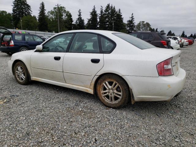 4S3BL616157227492 - 2005 SUBARU LEGACY 2.5I WHITE photo 2