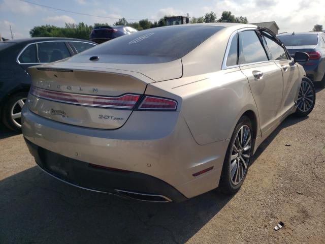 3LN6L5D9XHR653434 - 2017 LINCOLN MKZ SELECT BEIGE photo 4