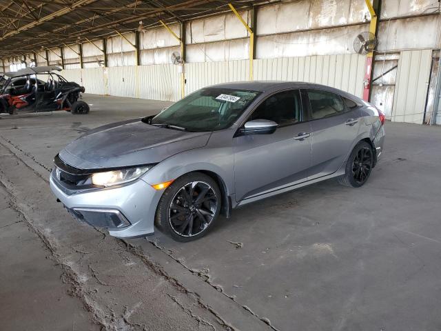 19XFC2F62KE049798 - 2019 HONDA CIVIC LX SILVER photo 1