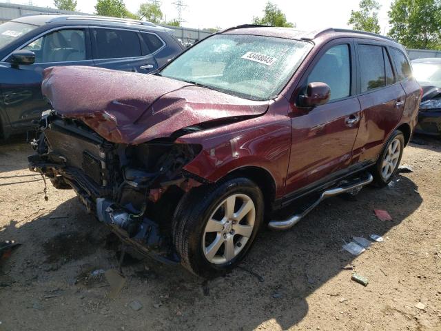 5NMSH13E58H143620 - 2008 HYUNDAI SANTA FE SE MAROON photo 1