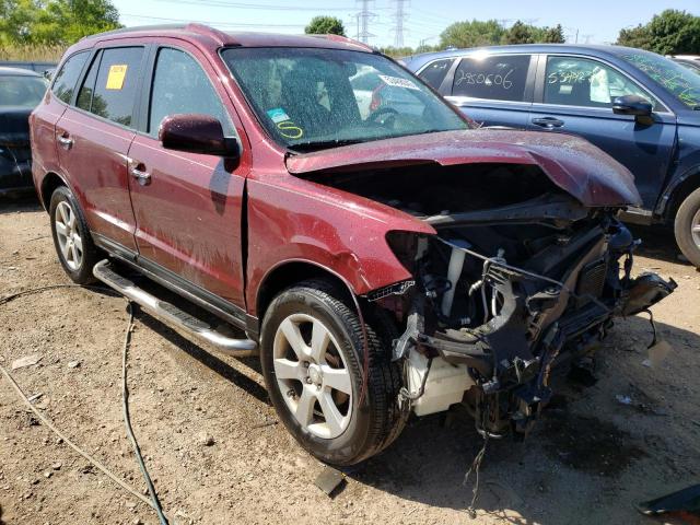 5NMSH13E58H143620 - 2008 HYUNDAI SANTA FE SE MAROON photo 4