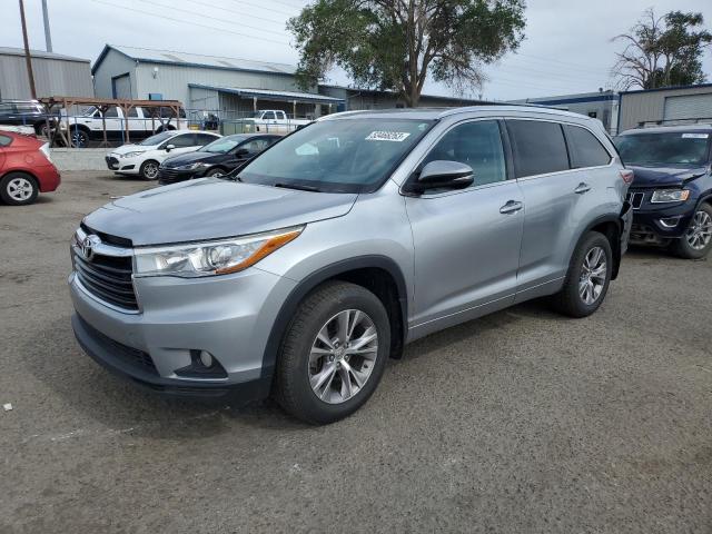 5TDJKRFH7FS128967 - 2015 TOYOTA HIGHLANDER XLE Silber Foto 1