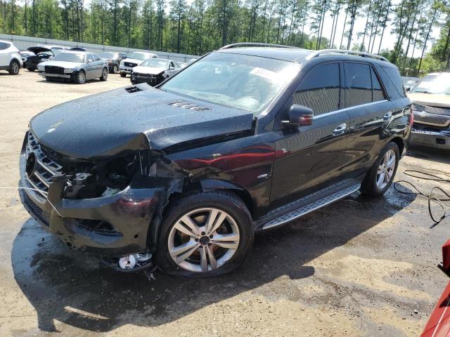 4JGDA5HB0CA045273 - 2012 MERCEDES-BENZ ML 350 4MATIC BLACK photo 1