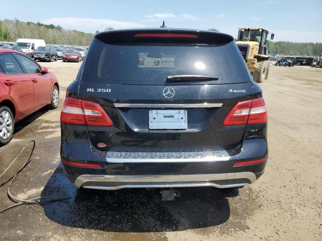 4JGDA5HB0CA045273 - 2012 MERCEDES-BENZ ML 350 4MATIC BLACK photo 6