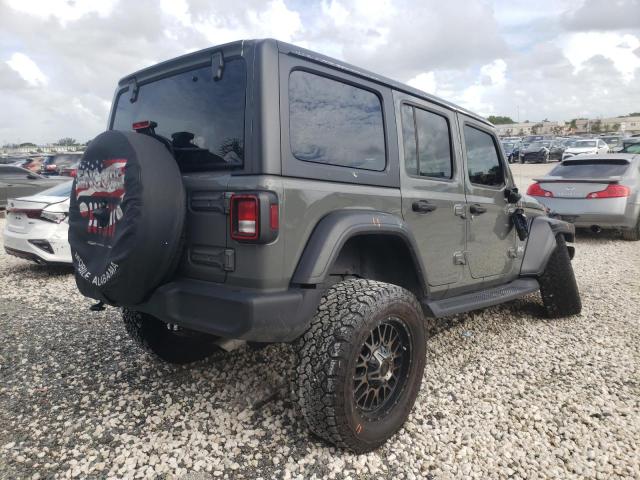 1C4HJXDN9LW223430 - 2020 JEEP WRANGLER U SPORT ნაცრისფერი ფოტო 4