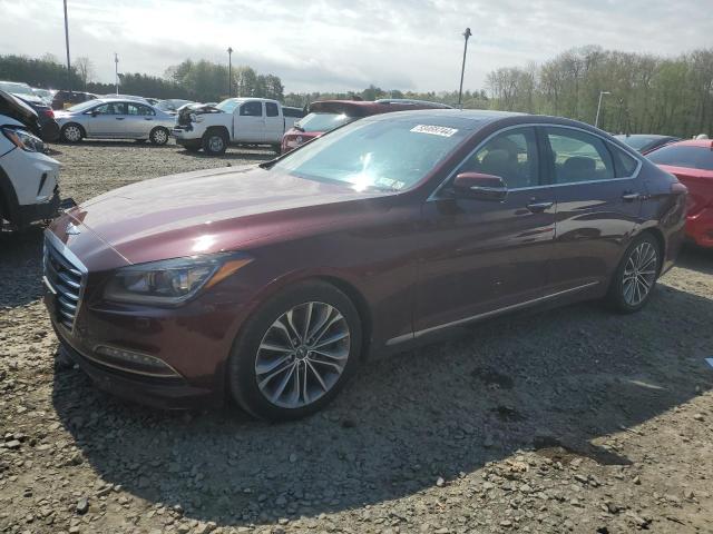 KMHGN4JE8GU137932 - 2016 HYUNDAI GENESIS 3.8L MAROON photo 1