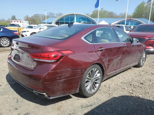 KMHGN4JE8GU137932 - 2016 HYUNDAI GENESIS 3.8L MAROON photo 3