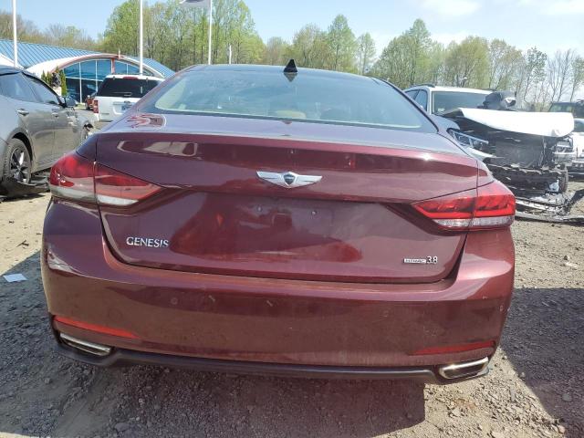 KMHGN4JE8GU137932 - 2016 HYUNDAI GENESIS 3.8L MAROON photo 6