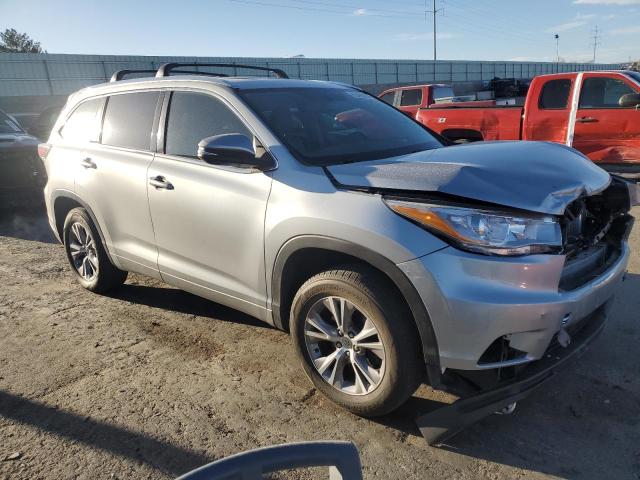 5TDKKRFH5FS086240 - 2015 TOYOTA HIGHLANDER XLE SILVER photo 4