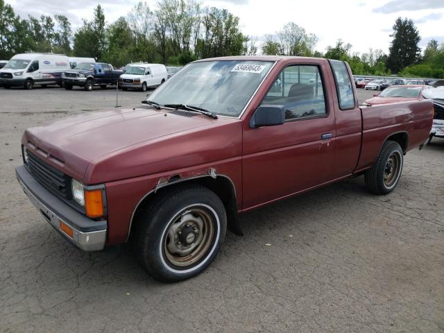 1N6HD16S2GC395133 - 1986 NISSAN D21 KING CAB MAROON photo 1