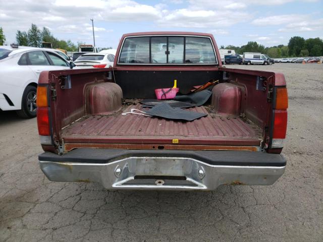 1N6HD16S2GC395133 - 1986 NISSAN D21 KING CAB MAROON photo 6