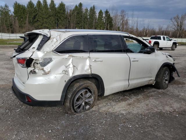 5TDKKRFH2ES011476 - 2014 TOYOTA HIGHLANDER XLE 白色 照片 3
