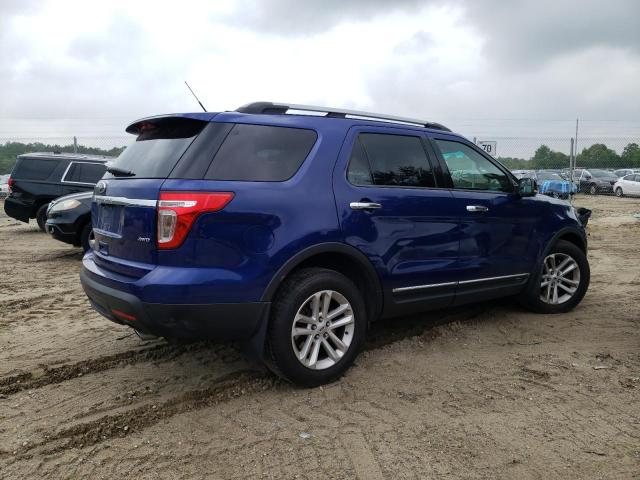 1FM5K8D83EGC18846 - 2014 FORD EXPLORER XLT BLUE photo 3