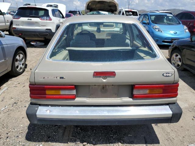 1FAPP2593HW241577 - 1987 FORD ESCORT GL CREAM photo 6