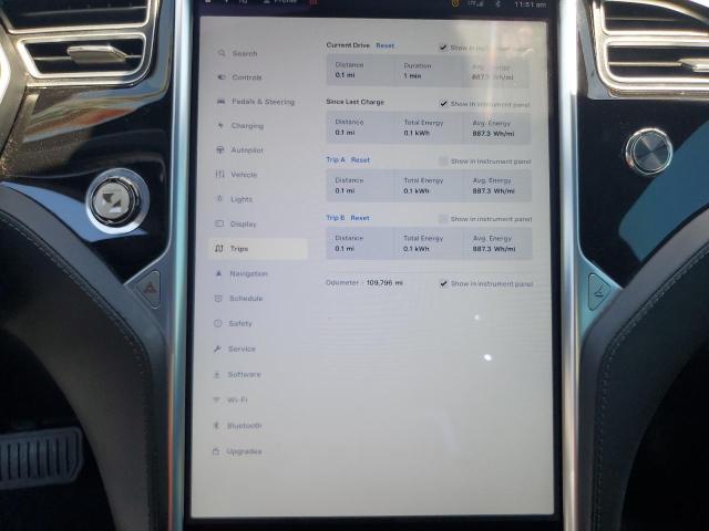 5YJSA1E11GF136081 - 2016 TESLA MODEL S WHITE photo 9