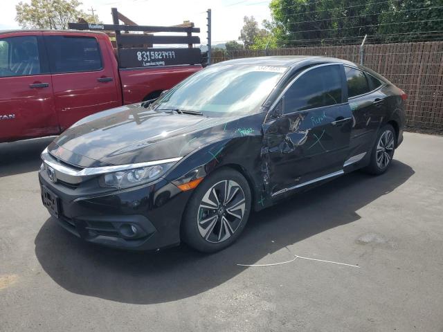19XFC1F76JE201373 - 2018 HONDA CIVIC EXL BLACK photo 1