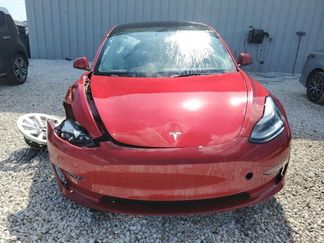 5YJ3E1EA6PF456196 - 2023 TESLA MODEL 3 RED photo 5