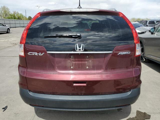 5J6RM4H77EL032691 - 2014 HONDA CR-V EXL BURGUNDY photo 6