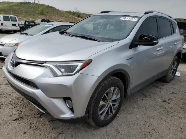 JTMRJREV3GD001353 - 2016 TOYOTA RAV4 HV XLE SILVER photo 1