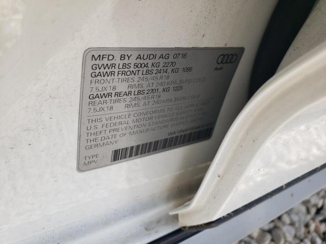 WA18NAF45HA041437 - 2017 AUDI A4 ALLROAD PREMIUM PLUS WHITE photo 12