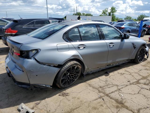 WBS43AY07RFS63835 - 2024 BMW M3 COMPETITION GRAY photo 3