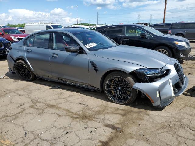 WBS43AY07RFS63835 - 2024 BMW M3 COMPETITION GRAY photo 4