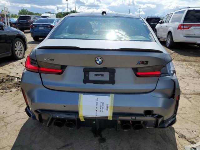 WBS43AY07RFS63835 - 2024 BMW M3 COMPETITION GRAY photo 6