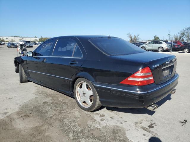 WDBNG70J62A313584 - 2002 MERCEDES-BENZ S 430 BLACK photo 2