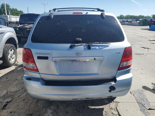 KNDJC733555447105 - 2005 KIA SORENTO EX BLUE photo 6