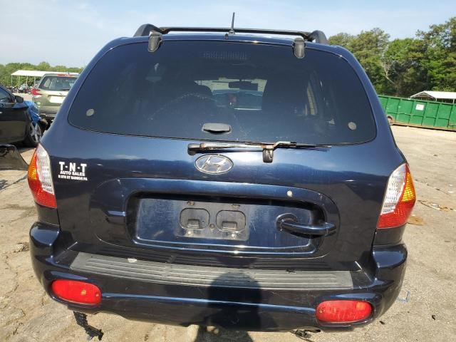 KM8SC73D24U742711 - 2004 HYUNDAI SANTA FE GLS BLUE photo 6