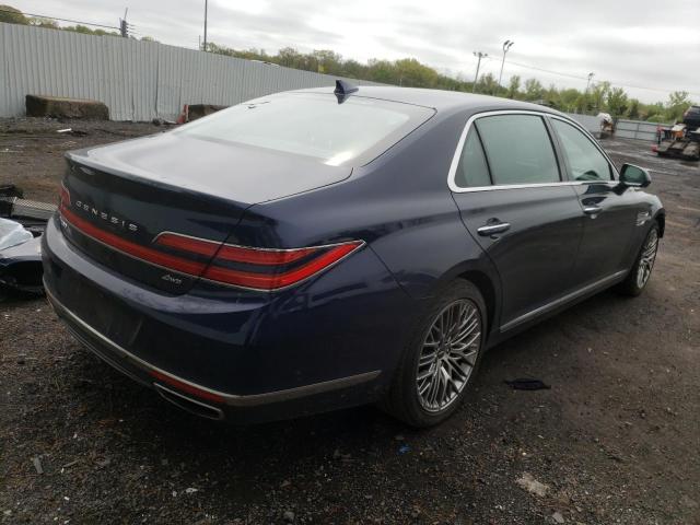 KMTF34PA1MU084840 - 2021 GENESIS G90 PREMIUM BLUE photo 3