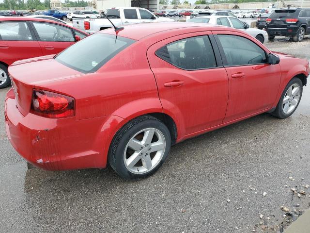 1C3CDZAB9DN720545 - 2013 DODGE AVENGER SE RED photo 3