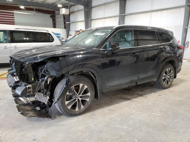 5TDHZRBH1NS586745 - 2022 TOYOTA HIGHLANDER XLE BLACK photo 1