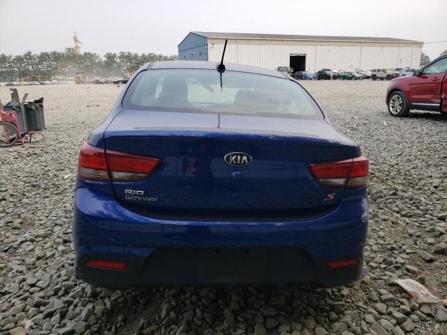 3KPA24AB7KE239545 - 2019 KIA RIO S BLUE photo 6