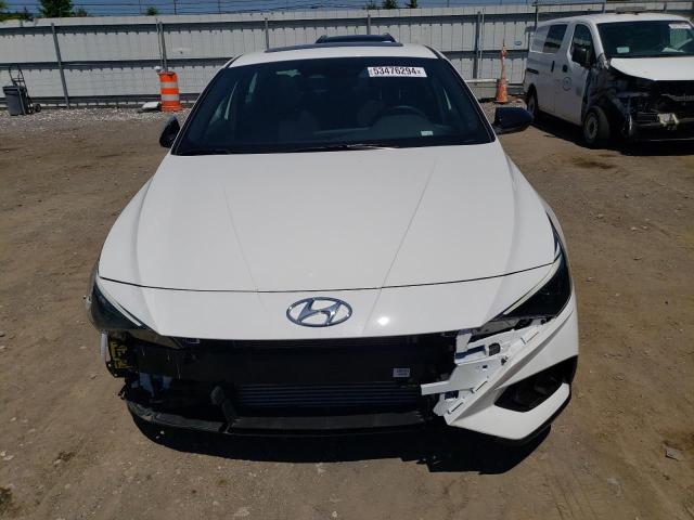 KMHLR4AF2PU627388 - 2023 HYUNDAI ELANTRA N LINE WHITE photo 5