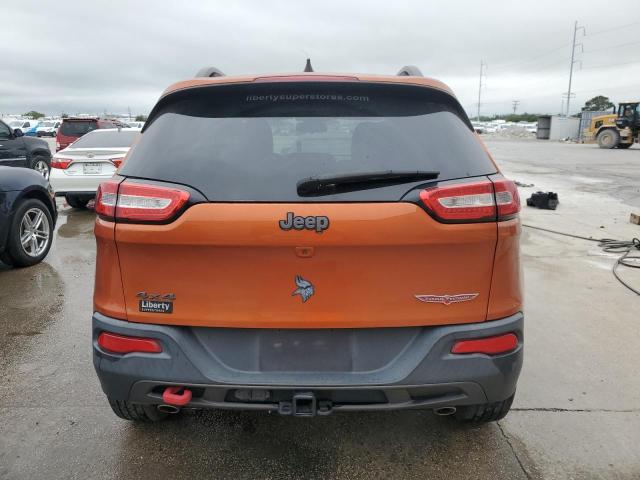 1C4PJMBS3GW114843 - 2016 JEEP CHEROKEE TRAILHAWK ORANGE photo 6